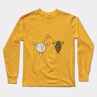 Cotton Wool and Cocoa Bean Long Sleeve T-Shirt